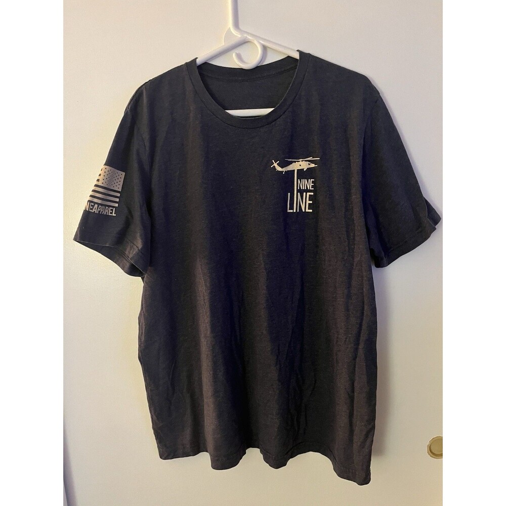 Nine Line Men's Black Graphic Print Crew Neck Short Sleeve T-Shirt We The People